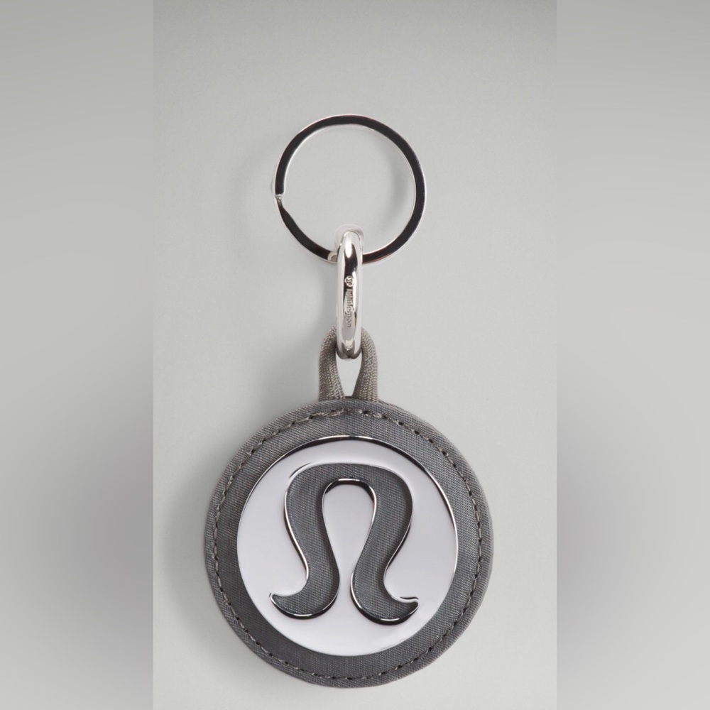 Lululemon Logo Bag Charm | Keychain | Grey| NWT